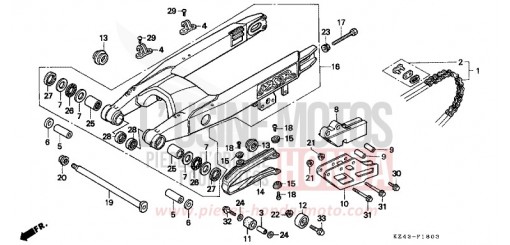 SWINGARM (CR125RV) CR125RV de 1997
